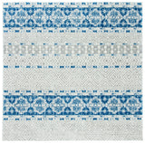 Safavieh Madison 700 6'-7" x 6'-7" Rug in Silver / Navy