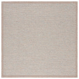 Safavieh Sisal All-Weather 6'-7" x 6'-7" Rug in Ivory / Aqua Orange