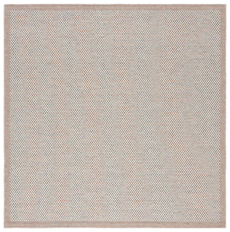 Safavieh Sisal All-Weather 6'-7" x 6'-7" Rug in Ivory / Aqua Orange