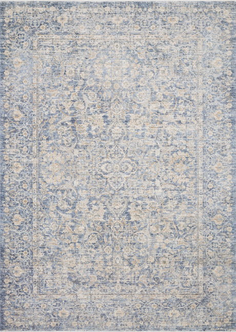 Loloi Pandora Pan-01 Blue / Gold Rugs - main flat