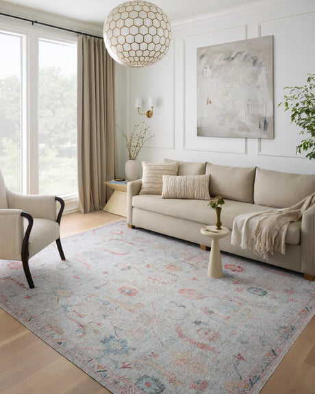 Loloi Elysium Ely-01 Pebble/Multi Rug - room scene 1