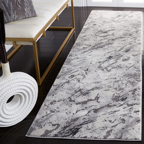 Safavieh Craft 2'-3" x 8'-0" Rug in Grey / Dark Grey