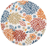 Safavieh Cabana 5'-3" x 5'-3" Rug in Creme / Red