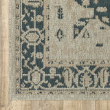 Oriental Weavers Sphinx Latitude 1J Grey / Gold Rugs - corner detail
