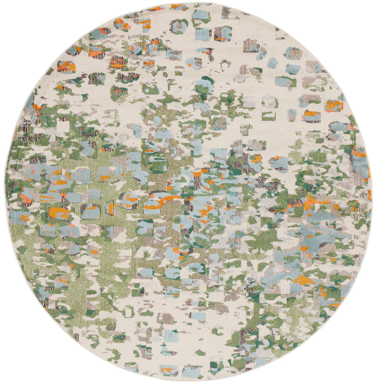 Safavieh Monaco 6'-7" x 6'-7" Rug in Sage / Rust