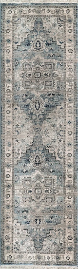 Dynamic Rugs Juno 6882 Light Blue / Cream Rugs - Runner