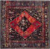 Safavieh Vintage Hamadan 6'-7" x 6'-7" Rug in Orange / Multi