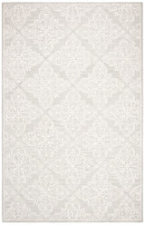 Safavieh Micro-Loop 4'-0" x 6'-0" Rug in Silver / Ivory
