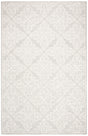 Safavieh Micro-Loop 4'-0" x 6'-0" Rug in Silver / Ivory
