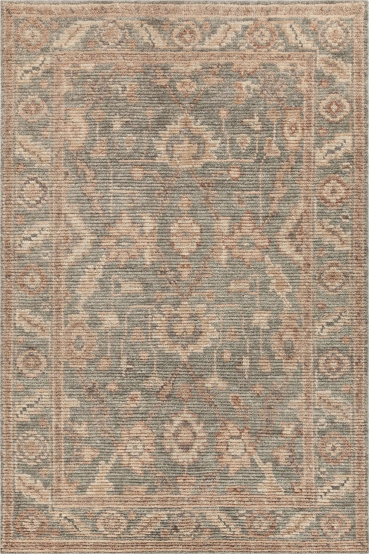 Chandra Yazmin YAZ-58203 Green / Tan / Brown rug, flat view