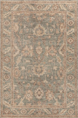 Chandra Yazmin YAZ-58203 Green / Tan / Brown rug, flat view