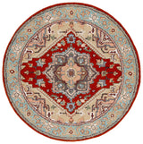 Safavieh Heritage 6'-0" x 6'-0" Rug in Red / Blue