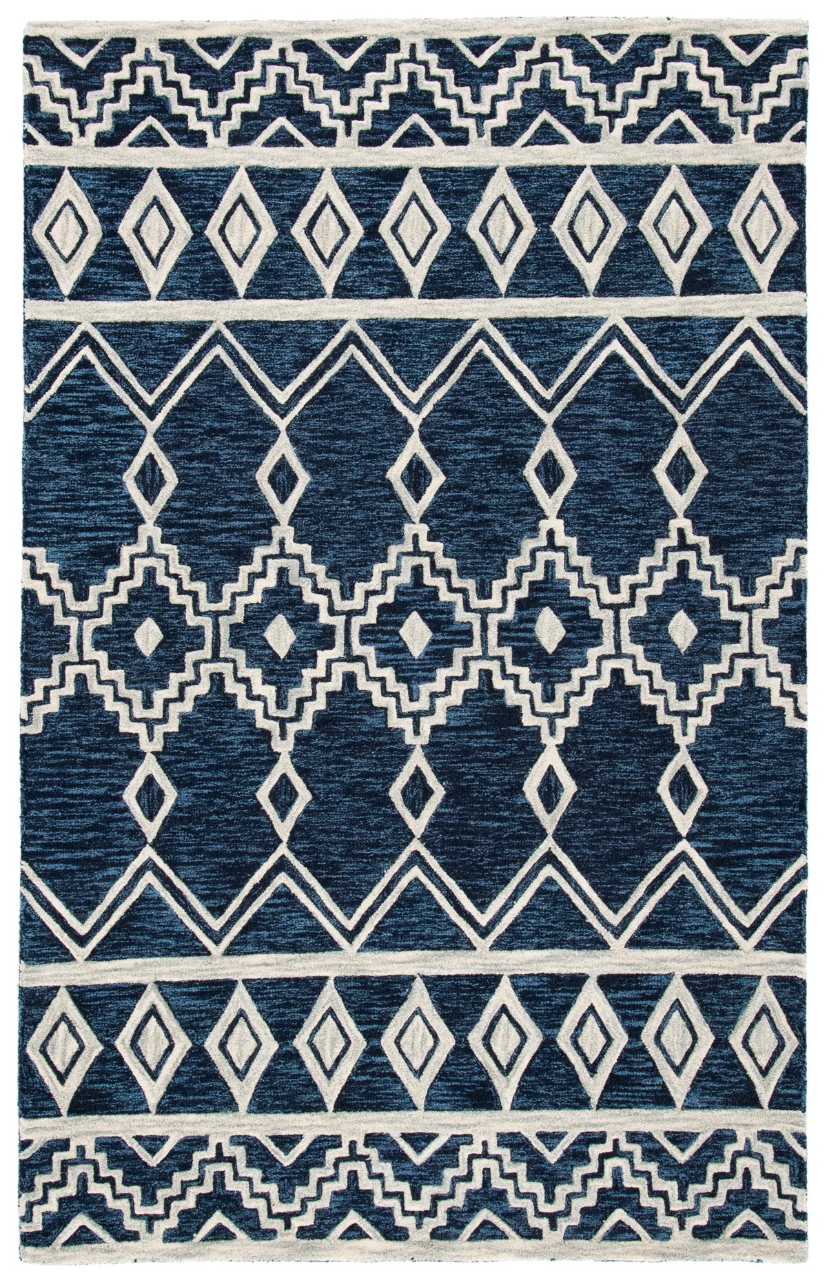 Safavieh Abstract 4'-0" x 6'-0" Rug in Navy / Ivory