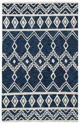 Safavieh Abstract 4'-0" x 6'-0" Rug in Navy / Ivory