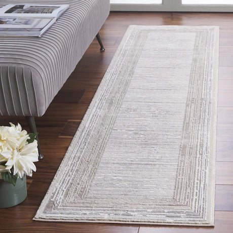 Safavieh Parker 2'-0" x 8'-0" Rug in Taupe / Grey Ivory