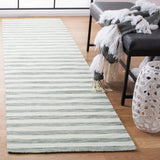 Safavieh Dhurries 2'-6" x 10'-0" Rug in Grey / Ivory