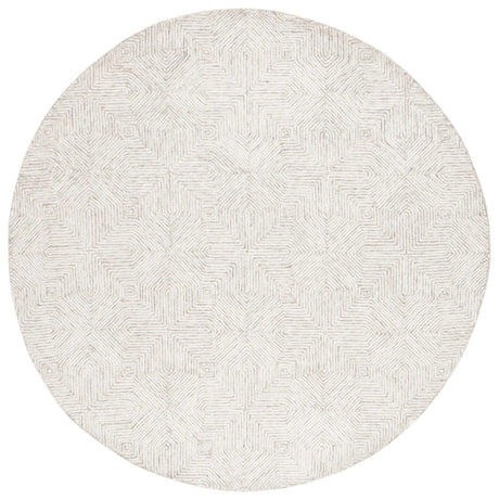 Safavieh Abstract 6'-0" x 6'-0" Rug in Grey / Ivory