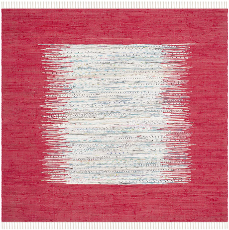 Safavieh Montauk 6'-0" x 6'-0" Rug in Ivory / Red