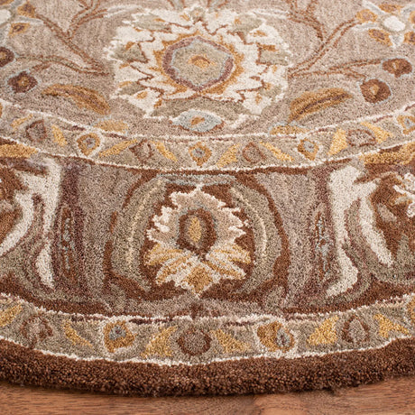 Safavieh Anatolia 6'-0" x 6'-0" Rug in Dark Grey / Brown