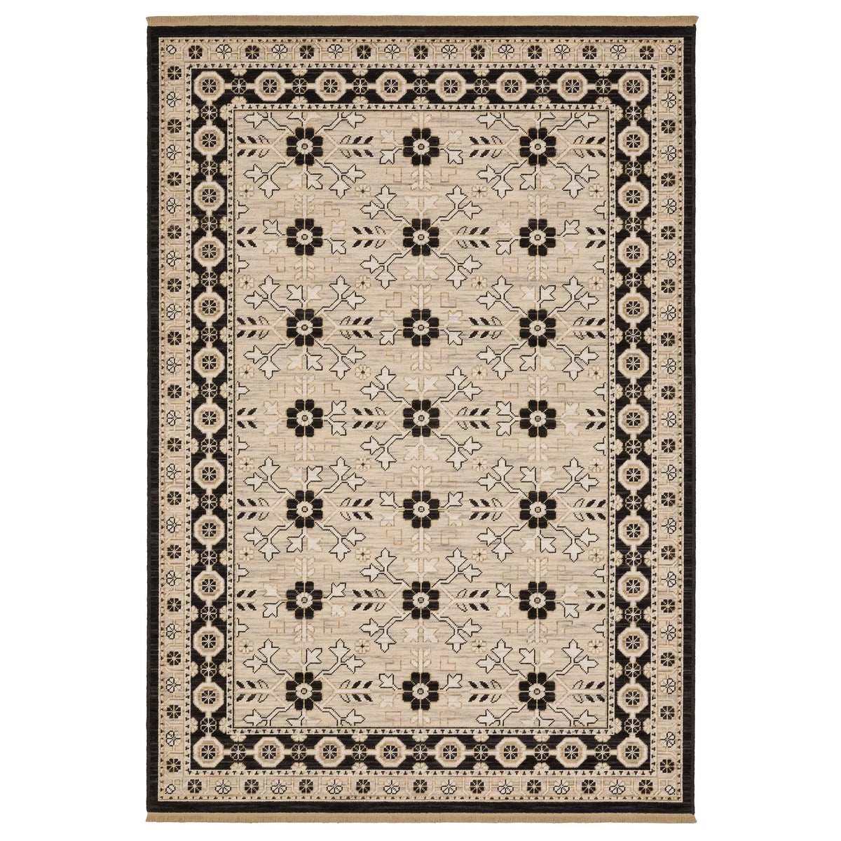 Oriental Weavers Sphinx Acacia ACA09 Black Rugs - main flat