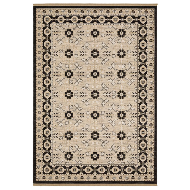 Oriental Weavers Sphinx Acacia ACA09 Black Rugs - main flat