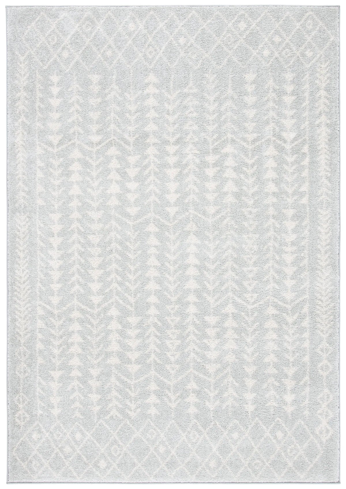 Safavieh Tulum 4'-0" x 6'-0" Rug in Light Grey / Ivory