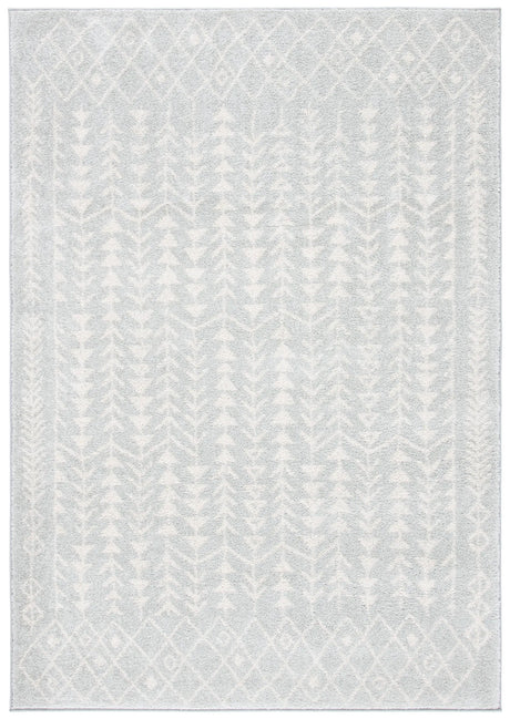 Safavieh Tulum 4'-0" x 6'-0" Rug in Light Grey / Ivory