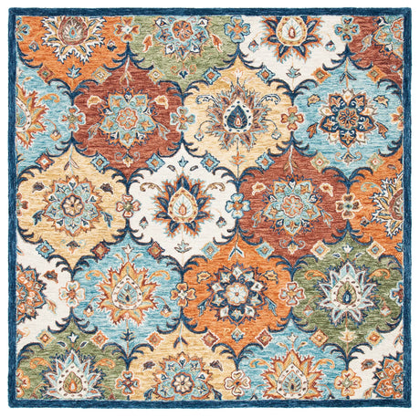 Safavieh Heritage 6'-0" x 6'-0" Rug in Blue / Rust