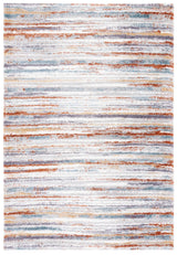 Safavieh Berber Shag 4'-5" x 6'-5" Rug in Blue Rust / Ivory