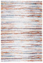 Safavieh Berber Shag 4'-5" x 6'-5" Rug in Blue Rust / Ivory