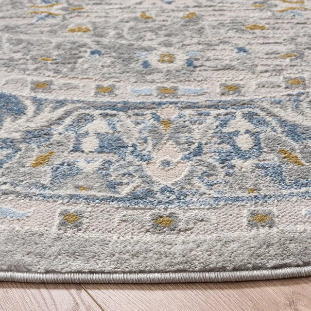 Safavieh Palma 6'-7" x 6'-7" Rug in Grey / Teal
