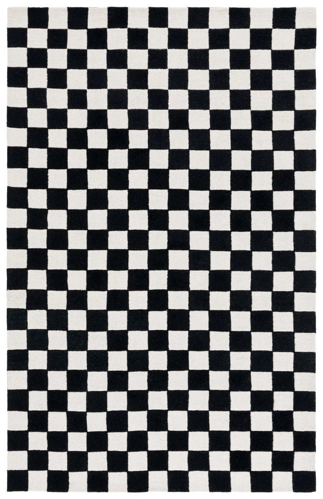 Safavieh Ebony 4'-0" x 6'-0" Rug in Black / Ivory