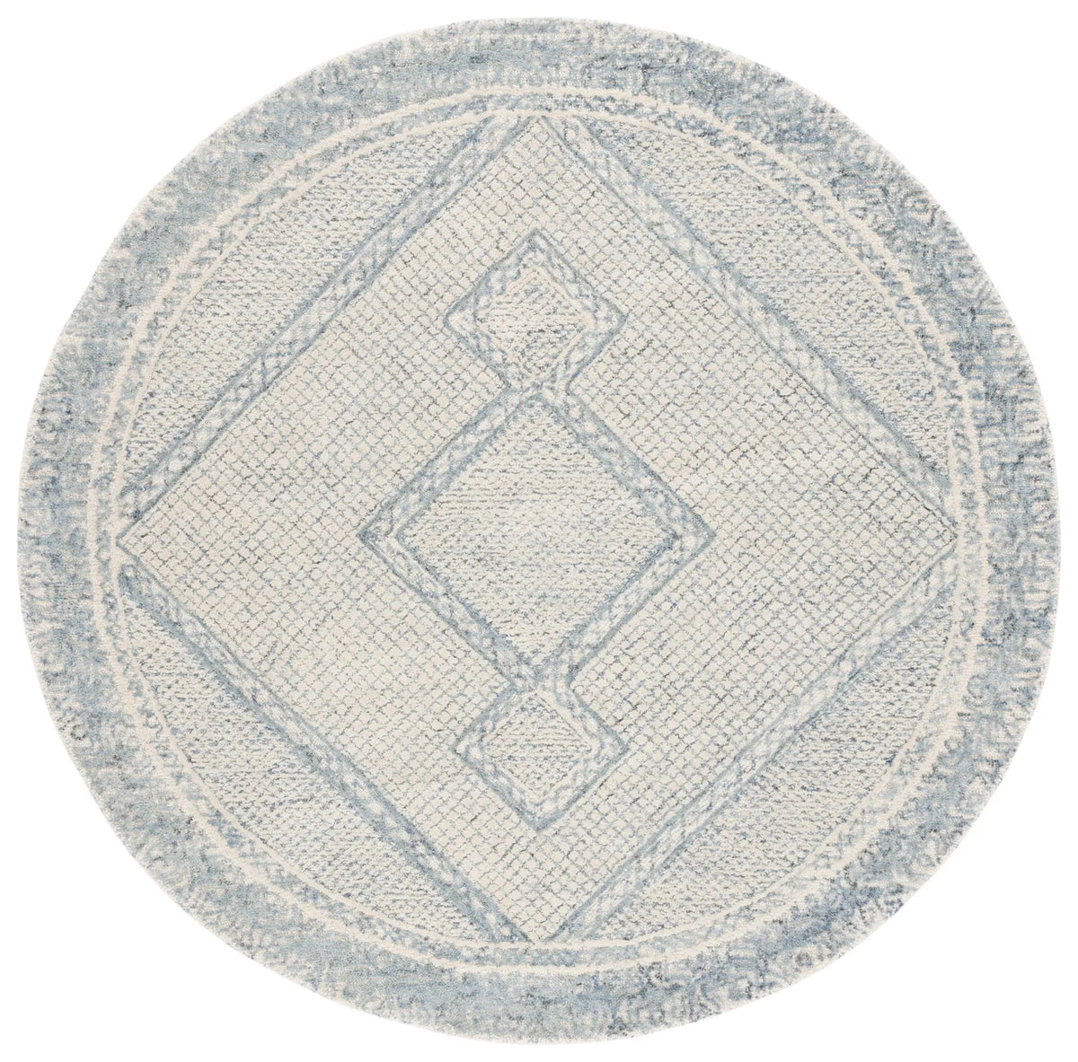 Safavieh Abstract 6'-0" x 6'-0" Rug in Ivory / Blue