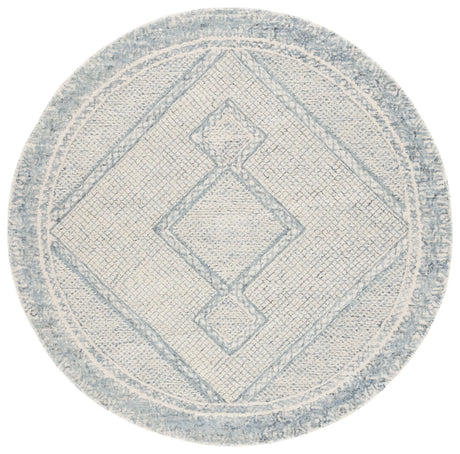 Safavieh Abstract 6'-0" x 6'-0" Rug in Ivory / Blue