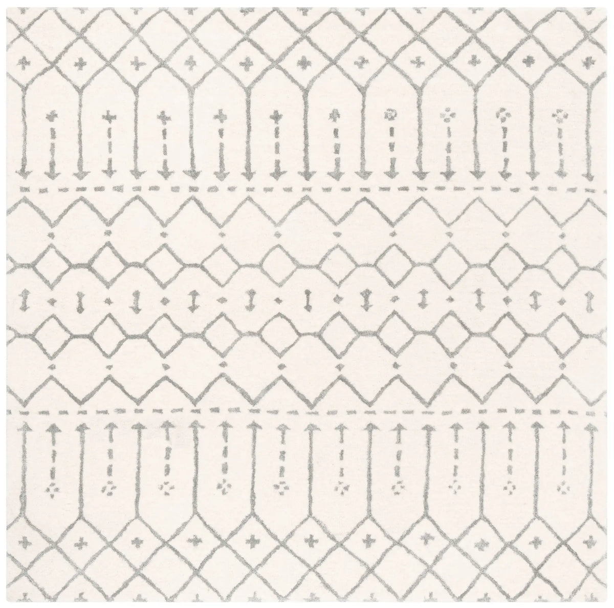 Safavieh Himalaya 6'-0" x 6'-0" Rug in Ivory / Grey