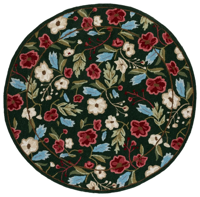 Safavieh Jardin 6'-0" x 6'-0" Rug in Green / Red