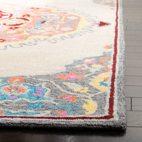 Safavieh Micro-Loop 5'-0" x 8'-0" Rug in Beige / Orange
