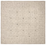 Safavieh Micro-Loop 5'-0" x 5'-0" Rug in Silver / Ivory
