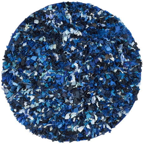 Safavieh Rio Shag 6'-0" x 6'-0" Rug in Navy / Multi