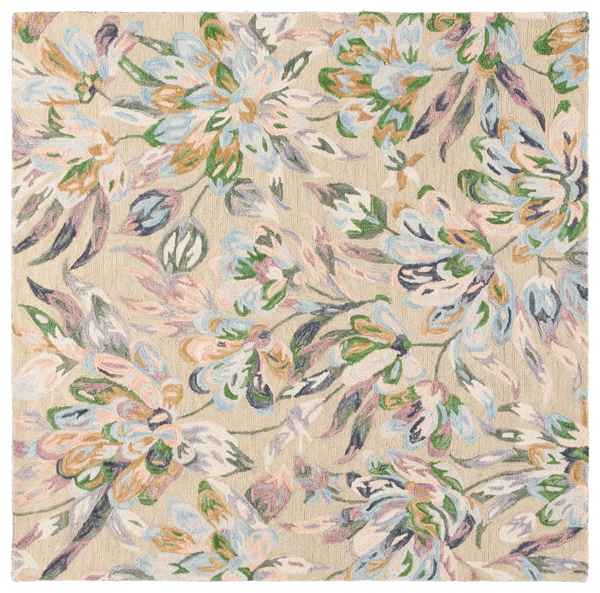 Safavieh Jardin 6'-0" x 6'-0" Rug in Beige / Blue