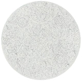 Safavieh Micro-Loop 5'-0" x 5'-0" Rug in Grey / Ivory