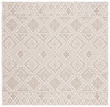 Safavieh Global 6'-7" x 6'-7" Rug in Beige / Ivory
