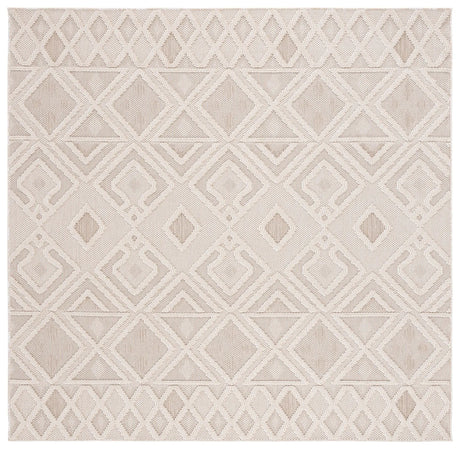 Safavieh Global 6'-7" x 6'-7" Rug in Beige / Ivory