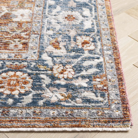 Safavieh Heirloom 700 4'-0" x 6'-0" Rug in Rust / Blue