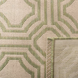 Safavieh Courtyard 4'-0" x 5'-7" Rug in Beige / Sweet Pea