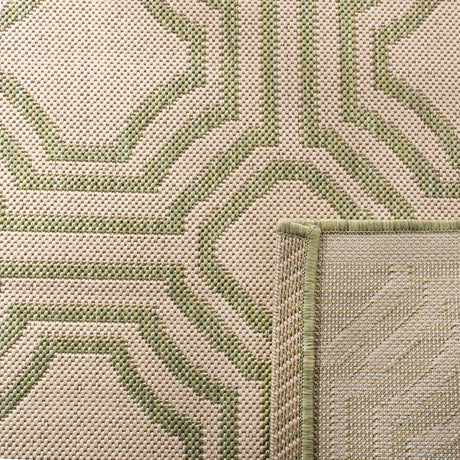 Safavieh Courtyard 4'-0" x 5'-7" Rug in Beige / Sweet Pea