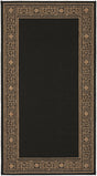 Safavieh Courtyard 2'-7" x 5'-0" Rug in Black / Coffee