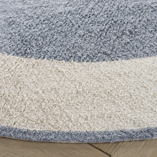 Safavieh Easy Care 5'-0" x 5'-0" Rug in Ivory / Blue