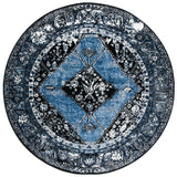 Safavieh Vintage Hamadan 6'-7" x 6'-7" Rug in Blue / Grey