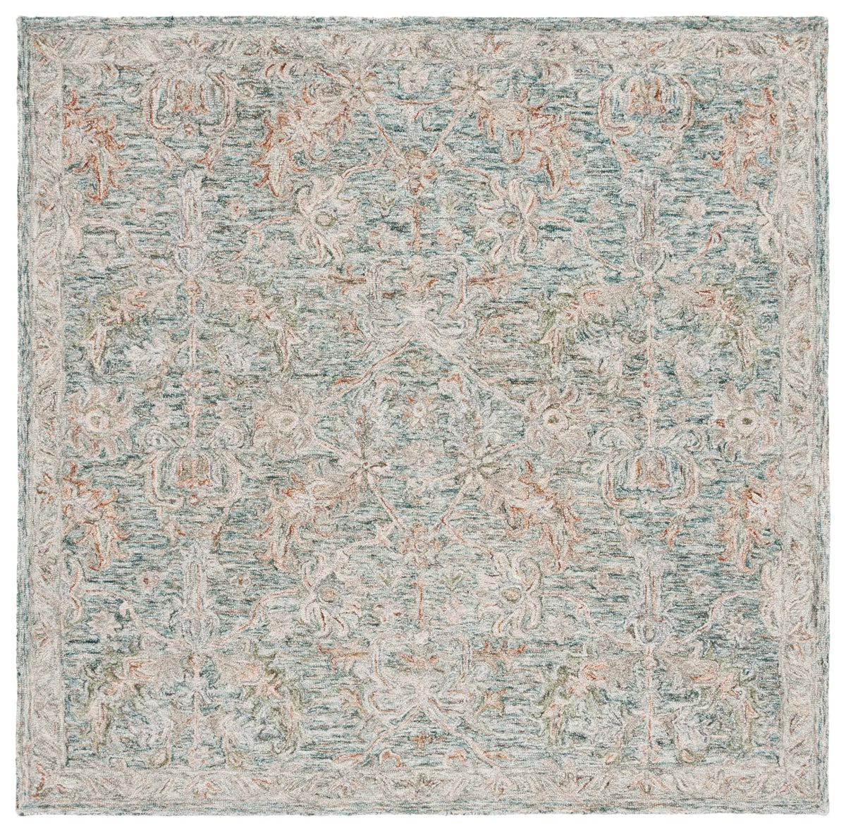 Safavieh Metro 6'-0" x 6'-0" Rug in Teal / Green